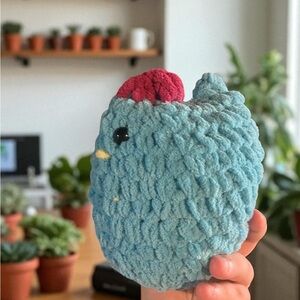 Crochet Blue Chicken